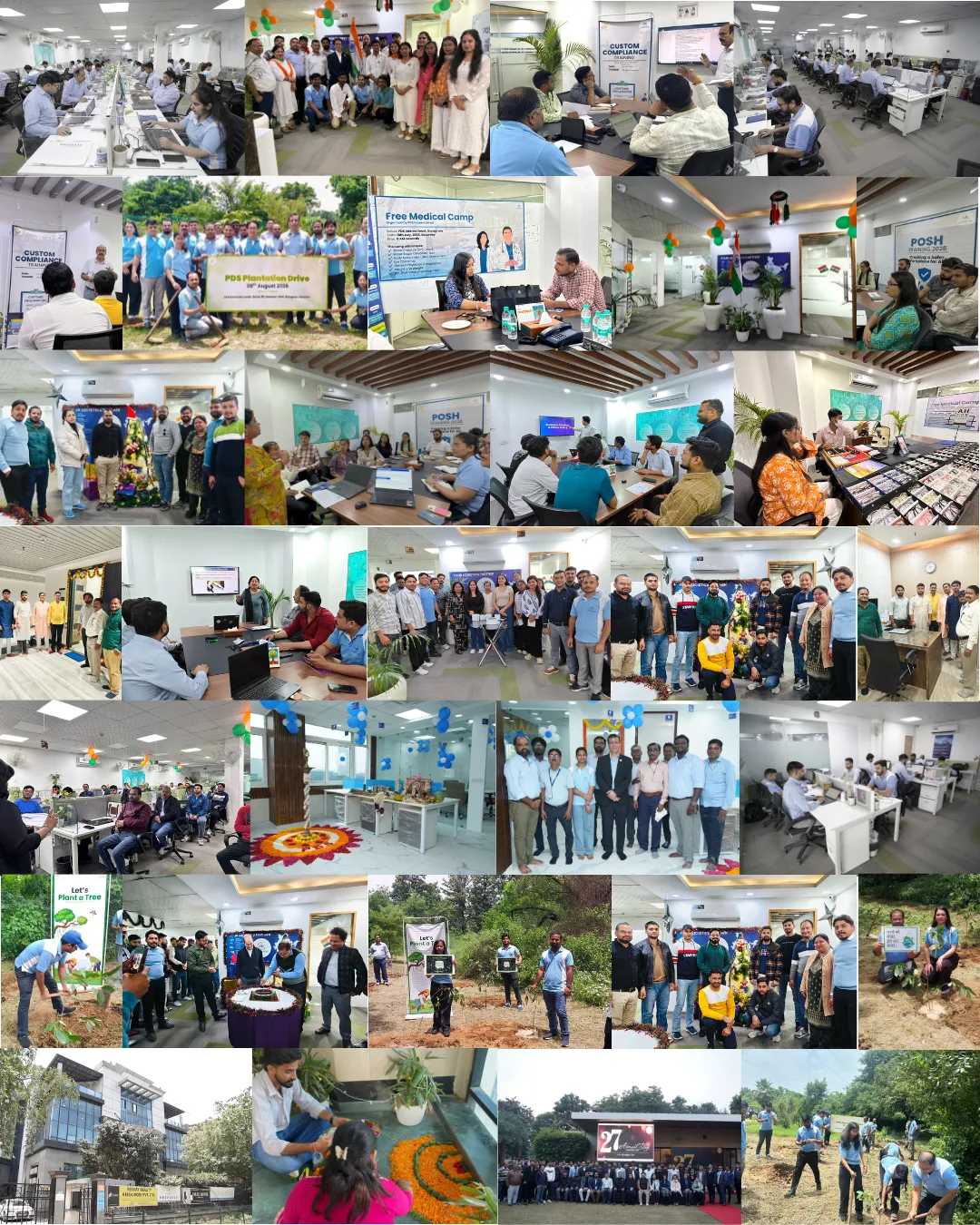 Our teams at work, in training, at celebrations and on plantation drives